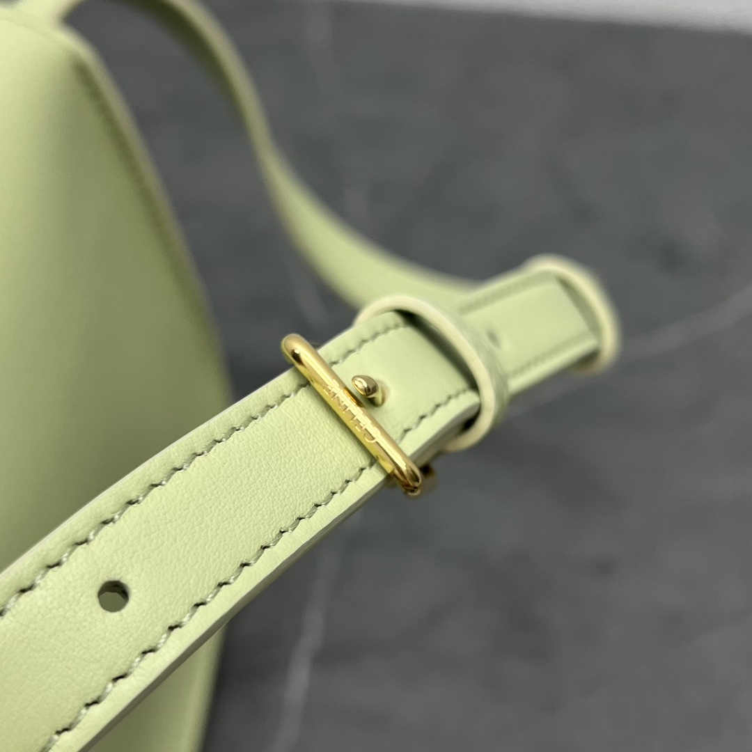 Celine Folco Cuir Bag Triomphe In Smooth Calfskin Light Green 198263